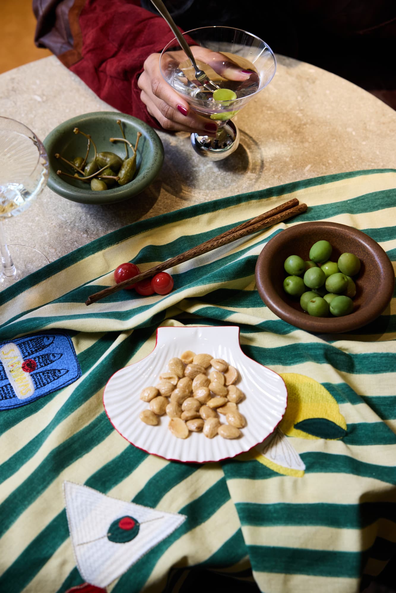 Spisepinner med holder Porto, 2 sett/eske – bilde 4