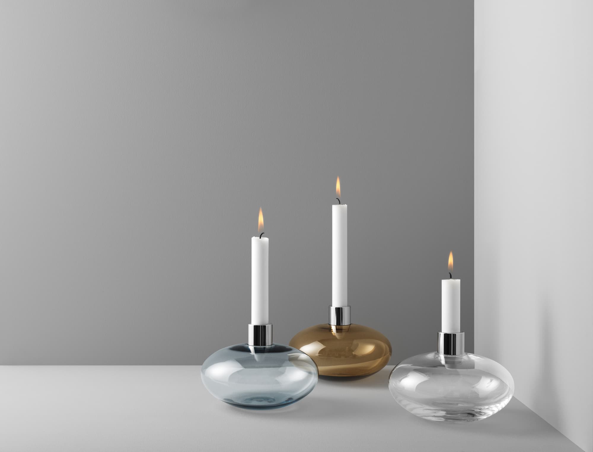 Pluto Candle Holder Clear